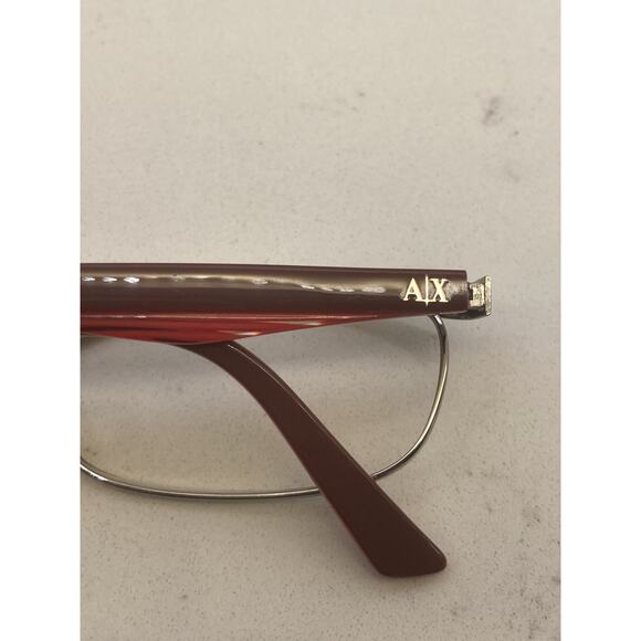 ARMANI EXCHANGE AX228 YPI 135 Red Metal ** FRAMES ONLY ** With Original Case - Picture 5 of 7
